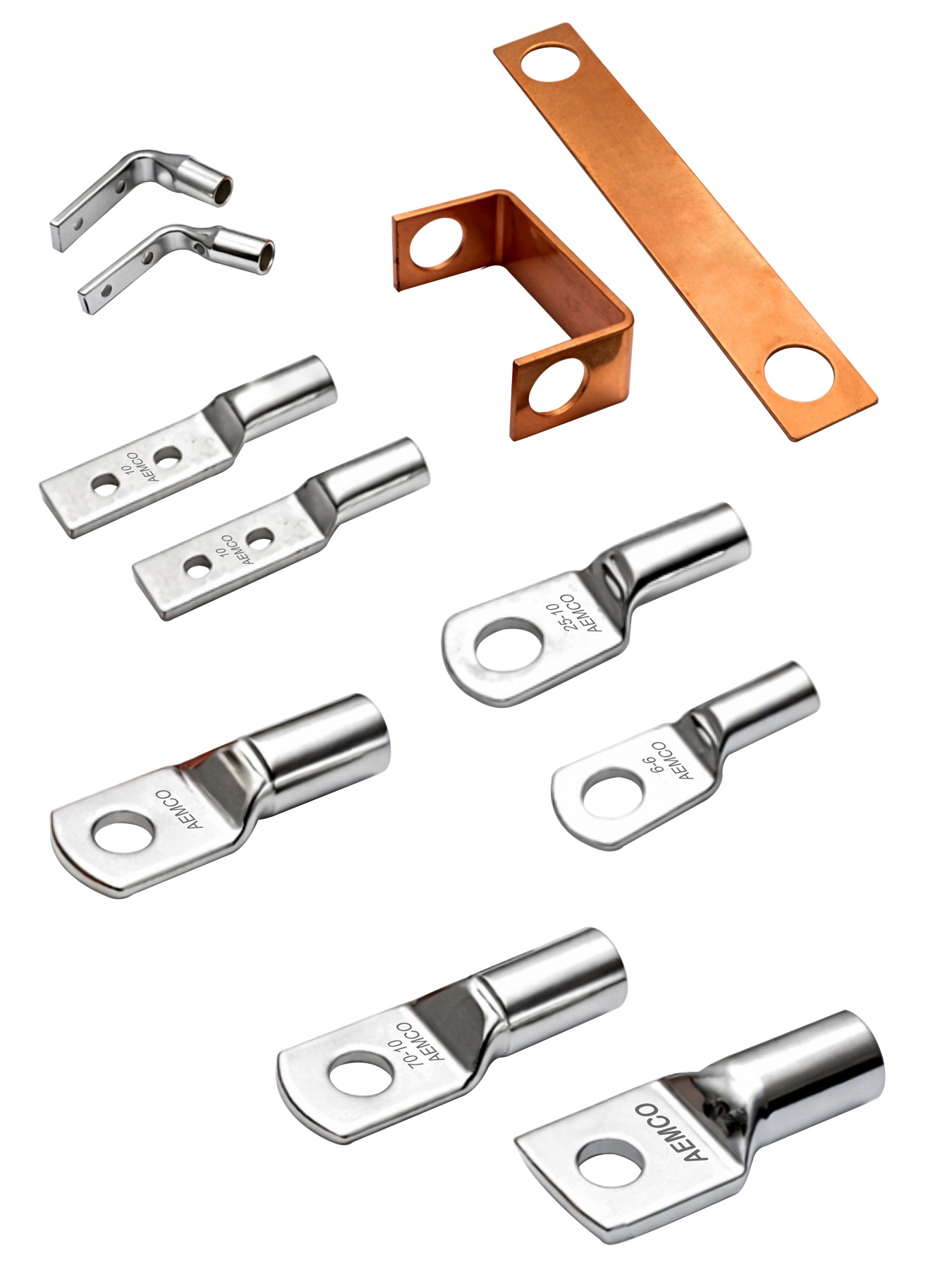 AEMCO copper lugs, terminals and copper links